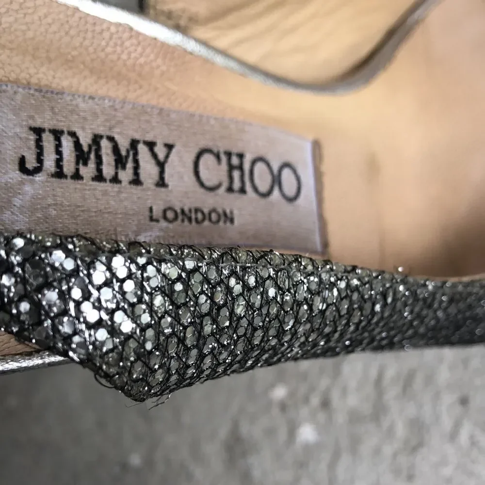 Jimmy Choo glitter n rhinestones